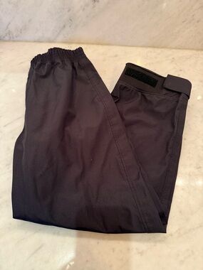 Oakiwear Boys Black Elastic Waist Waterproof Rain Pants Size 10/11
